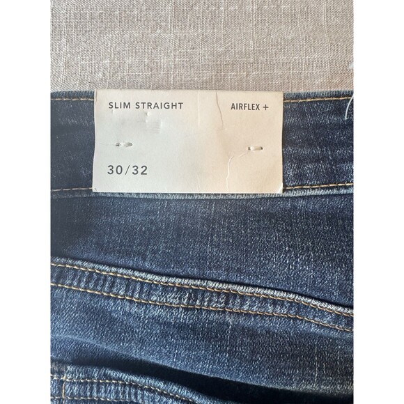 NWT American Eagle Airflex + Slim Straight Jeans Men 30x32 Authentic Dark Indigo - Picture 10 of 11